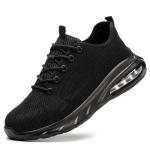 Lightweight Breathable Work Shoes Black / Pink Work Boots Womens