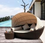 Leisure Aluminium PE Rattan Lounge chairs Outdoor Garden patio Sofa Sun bed
