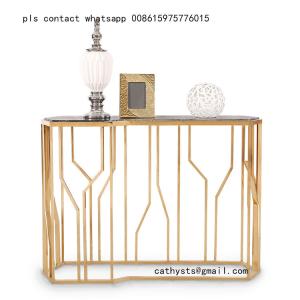 Quality Customized Hairline Gold stainless steel table chair for restaurant metal furniture wholesale