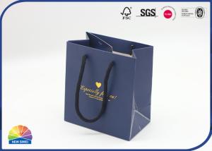 Quality Custom Small Paper Gift Bag Hot Stamping For Souvenir Little Cakes Packing wholesale