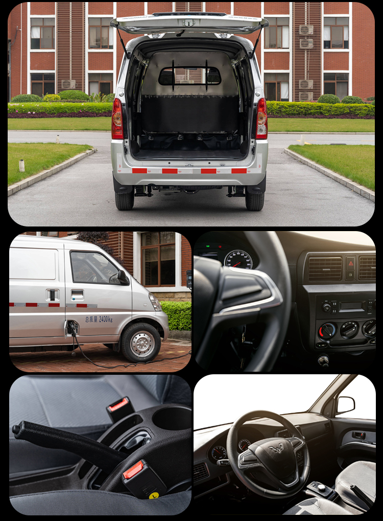 4490*1615*1915 Size 2023 Electric Van Vehicle Mvp Wuling Electric Food Cargo Truck Electric Pickup Truck Rhd Key Car Pickup Truck Four-door