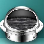 Stainless Steel Ventilation Exhaust Grille Waterproof Air Vent Cap 4" 60MM 304