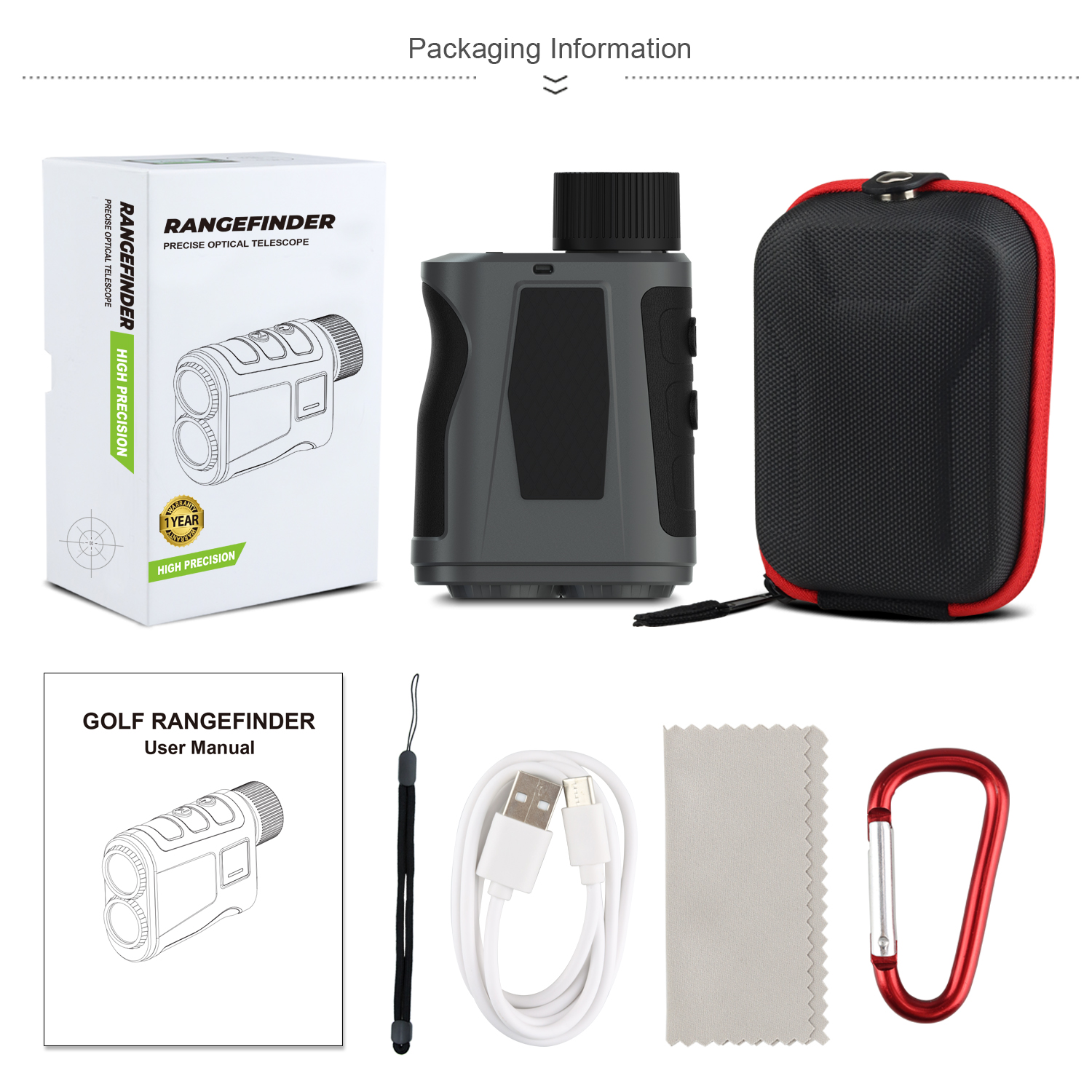 7.0x Magnification H 600m ABS PVC Professional Golf Rangefinder ODM OEM Sevice with Slope Function