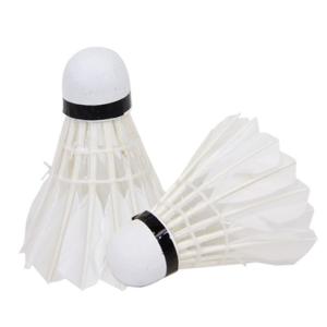 Quality Lightweight Badminton Training Shuttlecock White Ball Badminton Ball Goose Feather wholesale