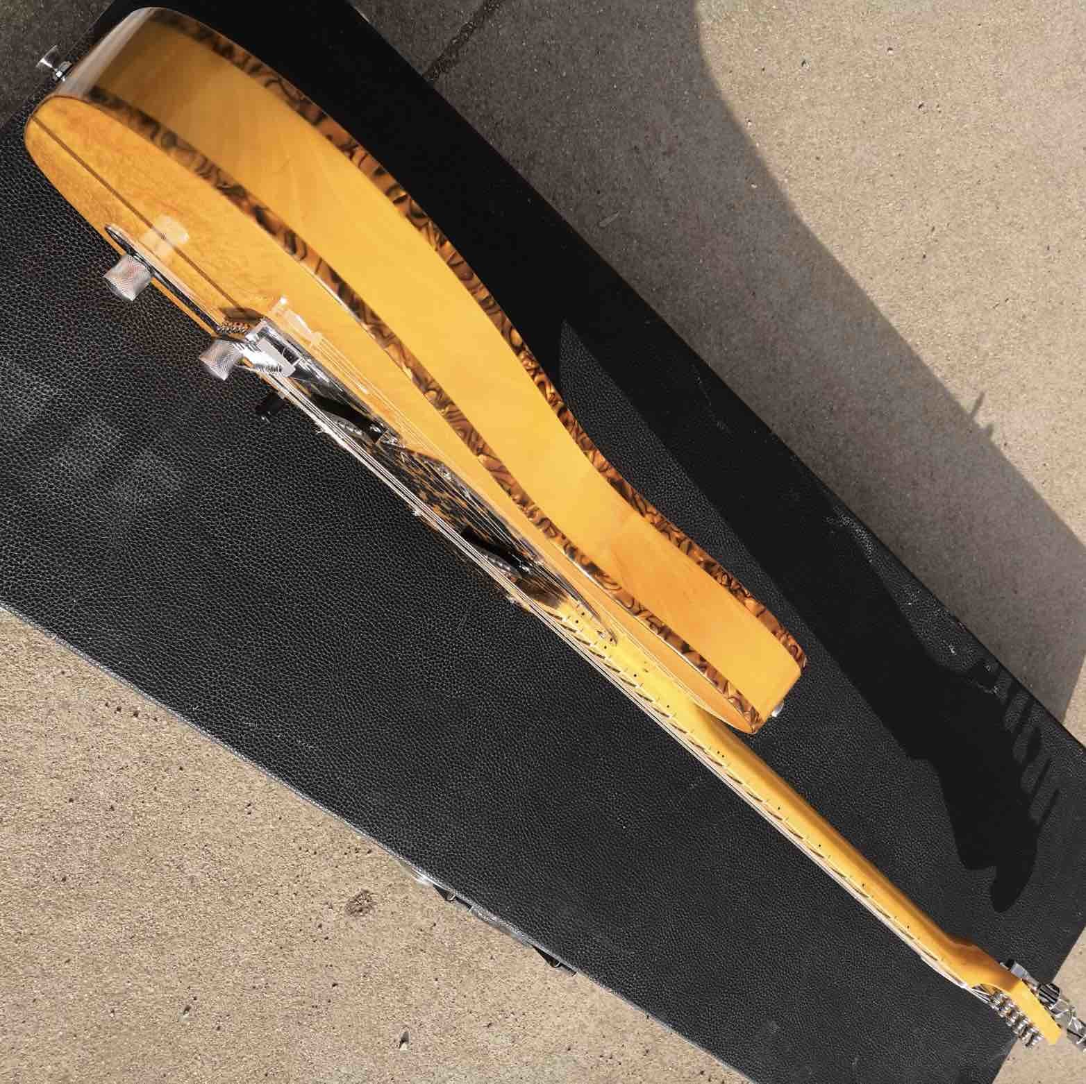 Custom Prince HS Anderson Hohner Madcats Mad Cats Amber Yellow Flame Maple Top Electric Guitar