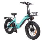 Kids 20 Inch Electric Fat Tire Bike Hidden Battery 48V 500W Step Through Fat