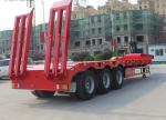 80 Tons/100 Tons Low Bed Semi Truck Trailer With 15t Grade And Jost E100 Landing