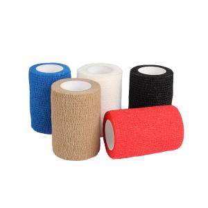 Quality CE Class I Cotton Flexible Disposable Cohesive Bandage Wrap for Sports, Hand &amp; Leg Guard wholesale