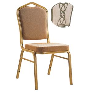 Quality YLX-6091 Golden Aluminium/Steel Stackable Banquet Dining Chair for Restaurant wholesale