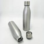 17oz Nature Color Stainless Sports Bottle , Vacuum Sports Bottle With Pop Up Lid
