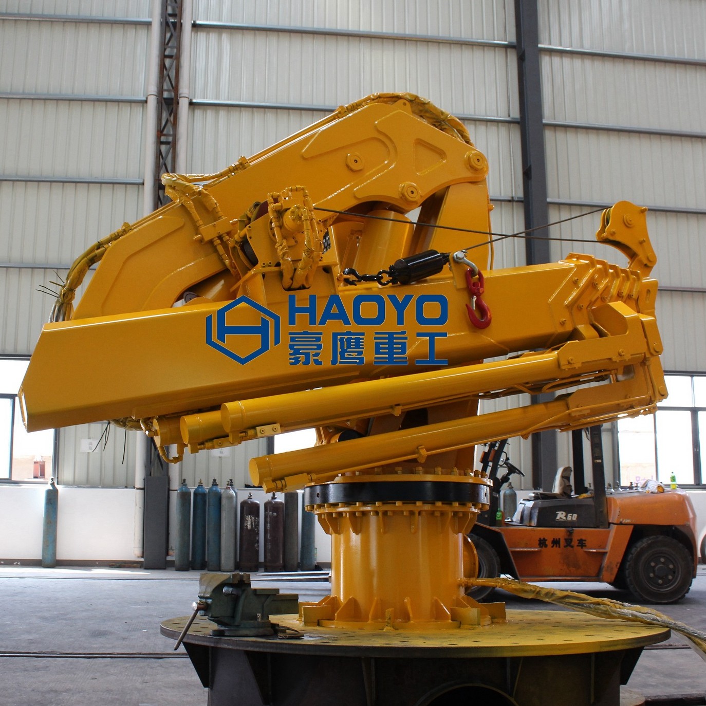 Hydraulic Small Boat Folding Electric Mini Marine Cranes Marine Ship Deck Crane
