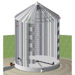 High Capacity Stainless Steel Maize Corn Storage Silo for Paddy/Corn in Uganda