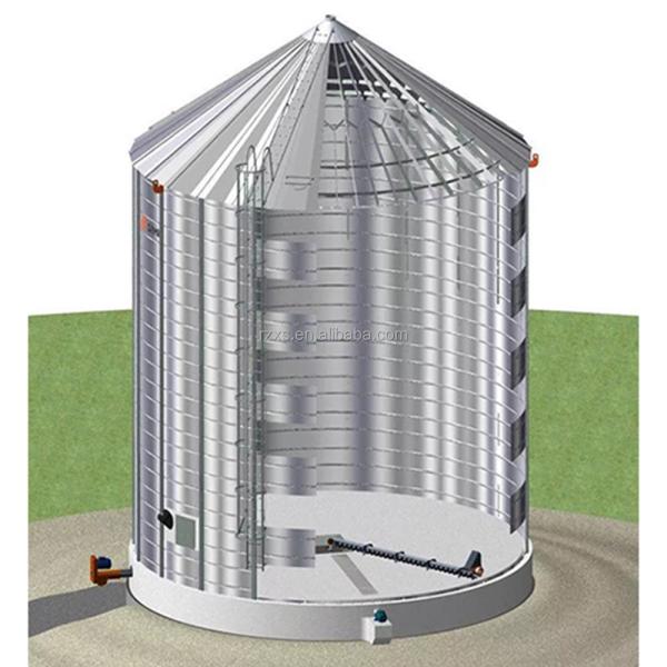 Galvanized Steel Flat Bottom Bin Grain Storage Silo for Long-Term Grain