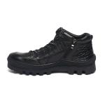 Cow Leather Upper Black Mens Leather Casual Boots