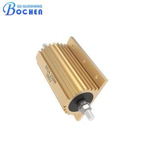 Quality RX24 250W 10ΩJ Gold Aluminum Housed Wirewound Power Resistor With Screw Terminals wholesale