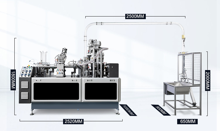 PLC Control Paper Cup Making Machine Full Automatic Paper Cup Machine Disposable Coffee Cup Making Machine 2-16oz