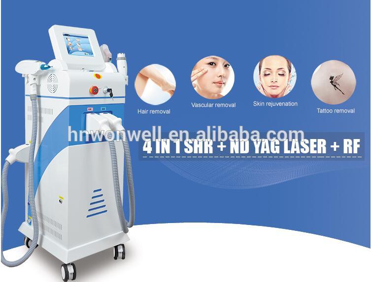 Super Quality Unique SHR IPL+Yag Laser+Fractional RF 4 in1 best beauty equipment