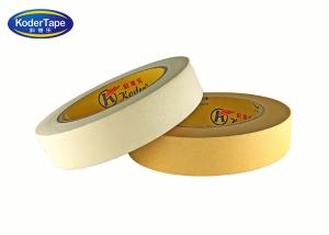 Quality 150mic Thickness Paper Masking Tape 80 Degree Temperature White Beige Color wholesale