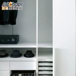 Bedroom Furniture Modern White Clothes Wardrobe with Storage Wall Design Slide
