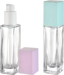 China Glass Cosmetic Pump Bottle For Customer Requirements on sale
