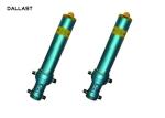 Single Acting Dump Trailer Hydraulic Cylinder , Telescopic Dump Truck Cylinders