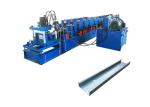 Automatic C Shape Purlin Roll Forming Machine Blue Color Galvanized Coil