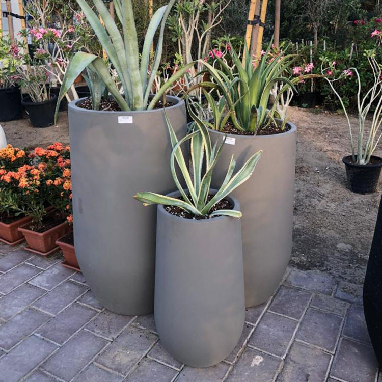 Smooth Surface Fiber Clay Planter For Business Durable And Stylish Choices
