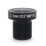 Home Security Vandal Proof 2.1mm 5.0MP Fisheye CCTV Lens