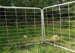 Australia Standard Oval Tube 2100 X1800 Galvanized Cattle / Horse Yard Farm Gate