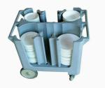 Custom Rotational Molding Dish Cart with Strong Chemical Resistance