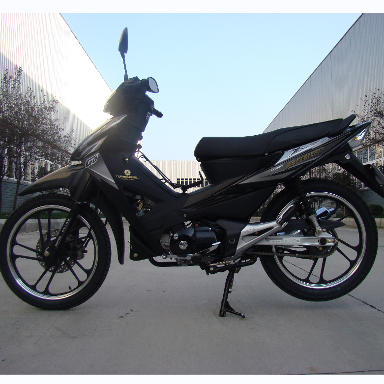 Customizable Black 125cc Underbone Motorcycle With Four Stroke