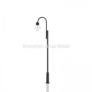 metal lamppost,model steel light post,scale yard lamp,metal light, 1:150 model