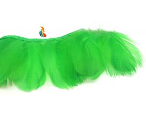 Quality Dyed Goose Nagoire Feather Fringe Trim with Satin Ribbon and Fashionable wholesale