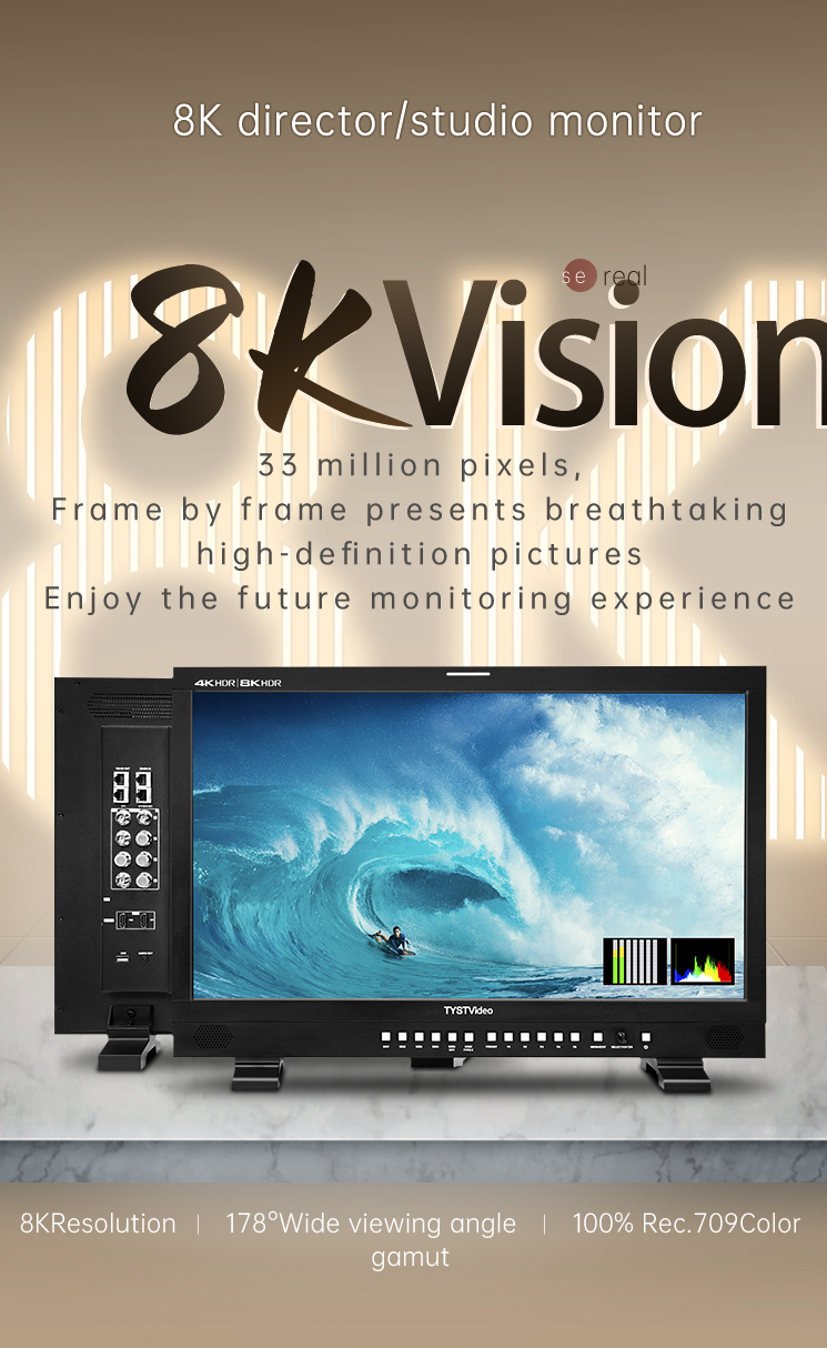 3840*2160 TYST 27 Inch Professional Monitor Supporting HDR Gamma EOTF Mode SDR and HDR Image Comparison