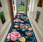 Plants And Flowers Commercial Floor Mat Entrance Corridor Stairway Hotel Mat