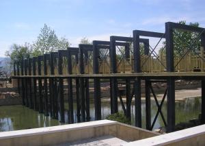 Quality Q235B Prefabricated Steel Structure Bridge Deck Sightseeing Construction wholesale