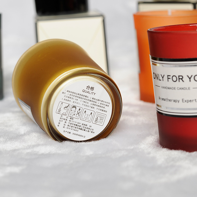 ODM Eco Friendly Scented Candles , 80mm Long Lasting Fragrance Candles