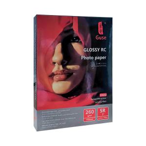 Quality Premuim Glossy RC Woven Photo Paper Waterproof 260gsm 127*178mm wholesale