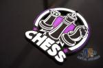 2D / 3D Design Glow In The Dark Chess Medals Participation Medals Spray Black