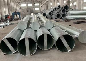 Quality Q355 Hot Dip Galvanized Steel Pole 18.2M Dodecagonal Thickness 8mm wholesale