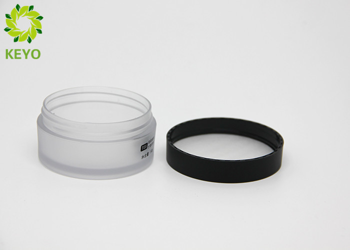 Matte Finish PET Plastic Face Mask Jar 50g Round Skin Cream Containers