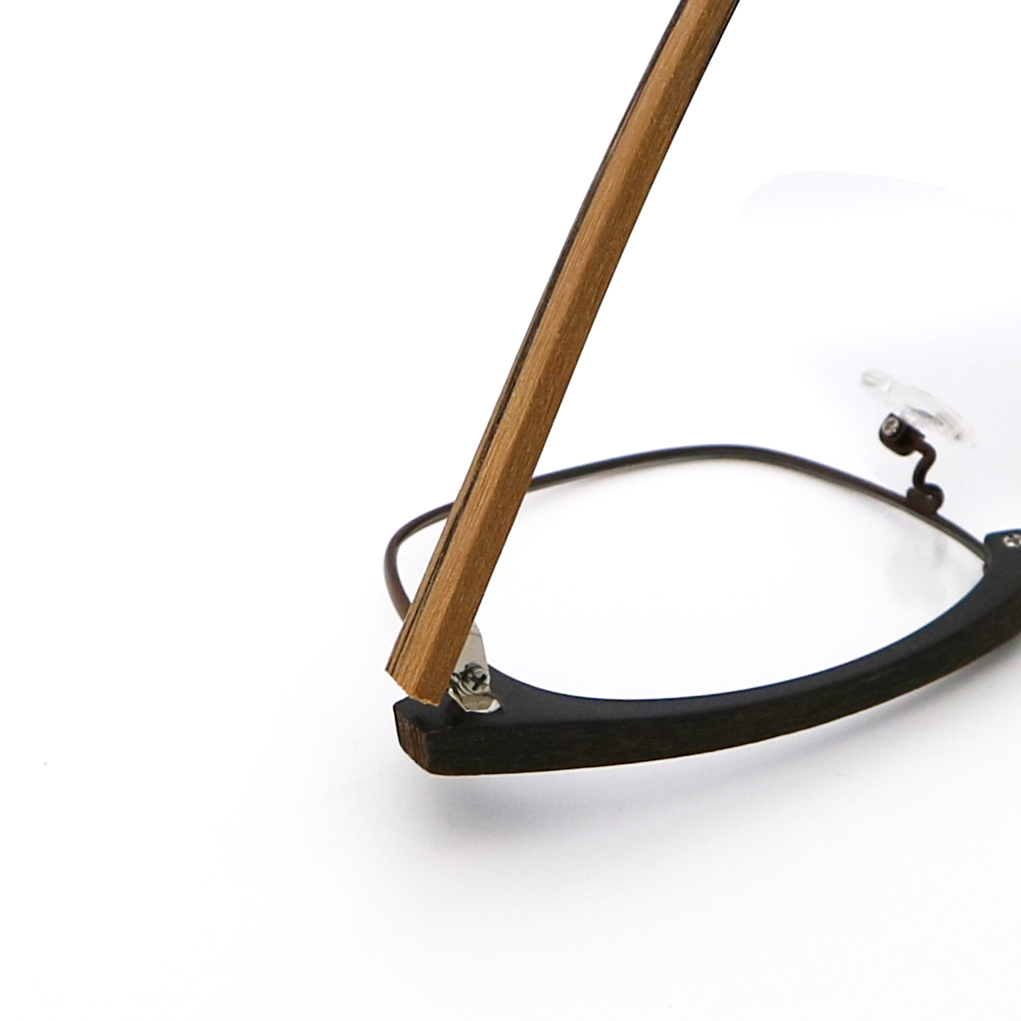 Unisex Full-rim Wood Grain Acetate Optical Glasses Frame MR H004B