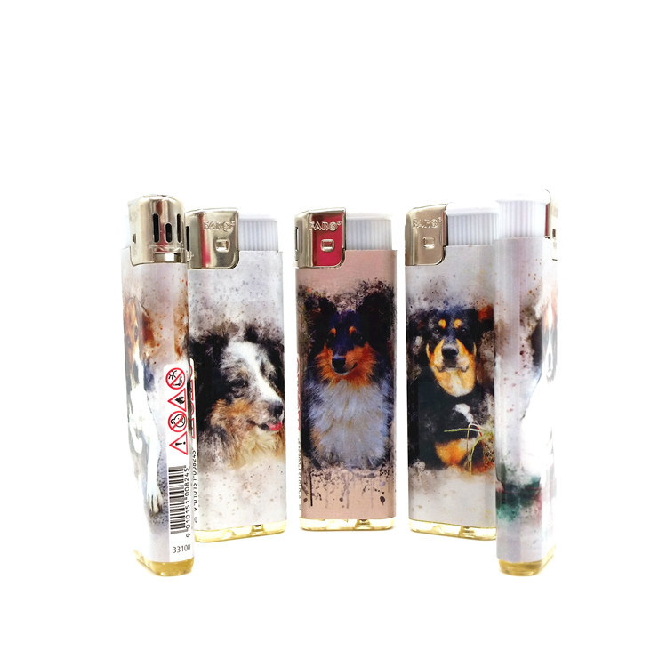 China Wholesale Custom Cigarette Butane Gas Plastic Electric Disposable Lighter
