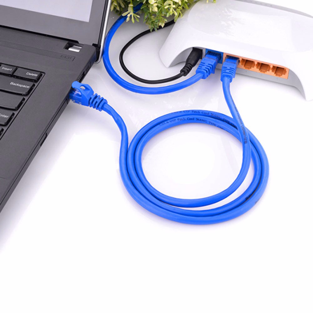 Computer RJ45 Connector 6.0mm Cat6e Patch Cable PVC Jacketed Network Patch Cord