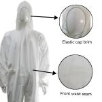 Durable Type5 6 Protective Clothing Waterproof White Coveralls S-5XL 50000PCS