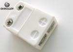 Female Ceramic White 500℃ Thermocouple Miniature Connector K Type