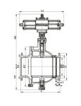 Electric,Pneumatic dumping ash ball valve