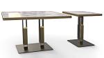 Professional factory Cast Iron Table Base Square Column With 28 Inch Height