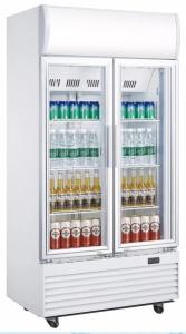 Quality Portable Fan Cooling Display Fridge,Beverage Cooler With 610L Large Storage Space wholesale