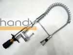 Commercial One Handle Brass Kitchen Sink Water Faucet / Deck Mounted Chrome